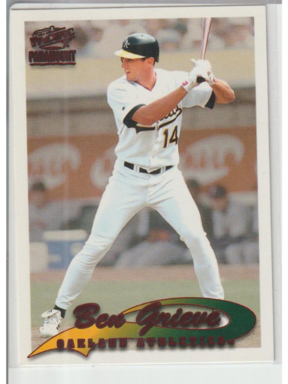 Rare Ben Grieve 1999 Pacific Paramount Red Foil Parallel #171